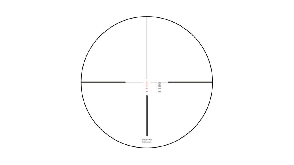 The Hawke Vantage straight-wall reticle